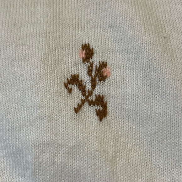 Vintage floral knit sweater - Picture 2 of 4